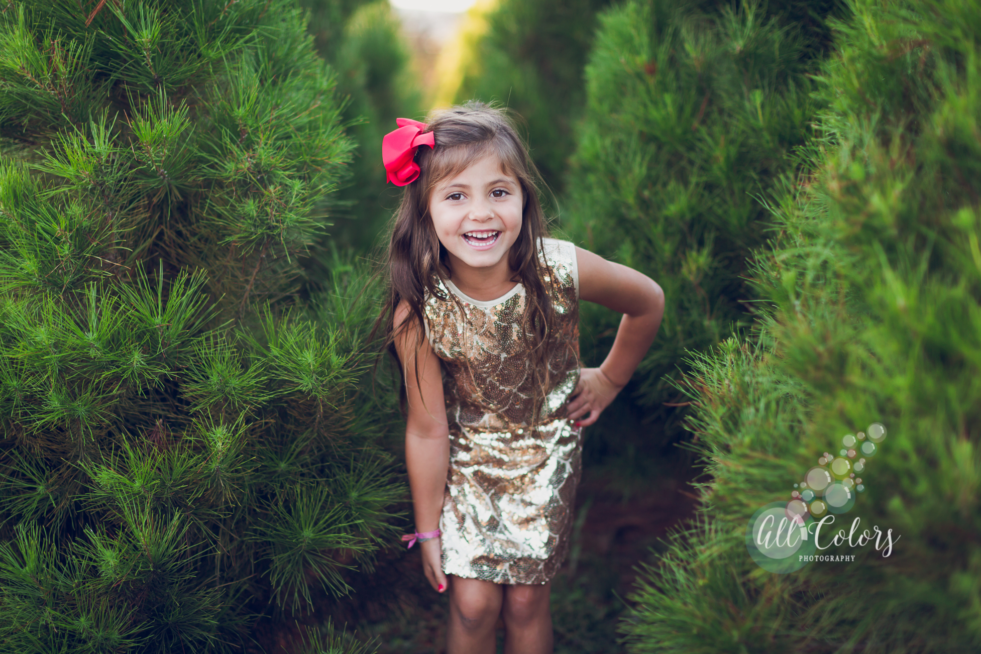 SAN DIEGO Christmas Tree Farm Sessions with a little girl