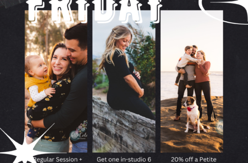 Black Friday advertisement for a photography business in San Diego